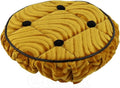 OG Lowrider Classic Bike Cruiser Bicycle Steering Wheel Cover Velour Swirl | Fits 8” Steering Wheels | Multiple Color Options | Lowrider Accessory (Gold)