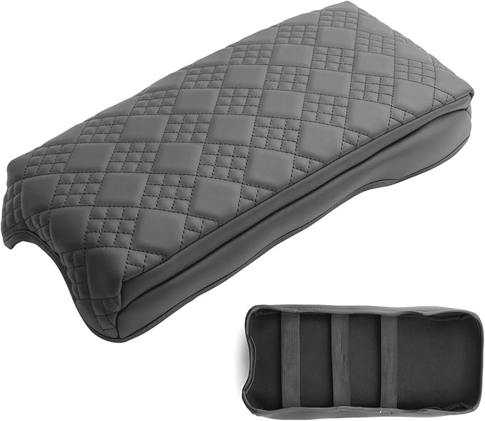 SXCY for 2026 GMC Terrain Armrest Cover (Added-Pad) for 2025 2026 GMC Terrain Accessories 2025 2026 Terrain Center Console Cover 2025 2026 Terrain Middle Console Cover Add Soft Cotton Cushion