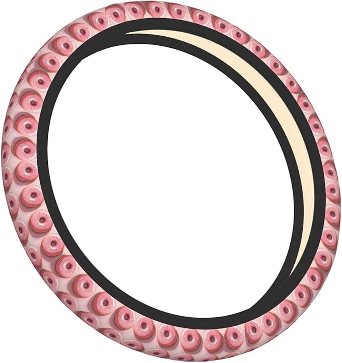 Neoprene Steering Wheel Cover Doughnut Pattern Car Steering Wheel Cover Universal Fit for Most Cars