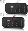 2PCS Gibbab 72W 3 Ports 12V RV USB Outlet, 36W PD3.0 Type-C Quick Charge + Dual 18W QC3.0 USB A Panel Wall Mount Car Charger Socket Automotive Multi-Port Adapter for ATV Marine Truck Boat Bus