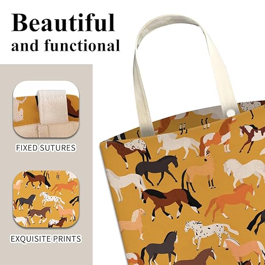 Car Trash Can, Cute Car Trash Bag, Hanging Car Organizer and Storage Bag, Trash Bin for Car Accessories, Vehicle, Travelling, Camping Cute Horse Pattern