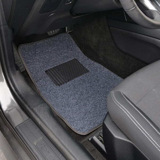 Motor Trend Premium Inter-Lock Backing Carpet Car Floor Mats - Front & Rear, Thick & Durable Auto Protection, Fits Most Cars Truck SUV Coupe Sedan