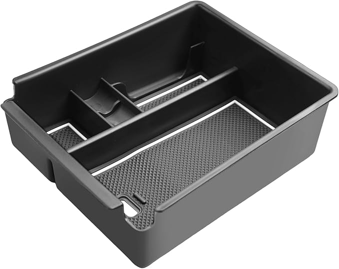 SKTU for 2025 2026 Hyundai Tucson Center Console Organizer for 2025 2026 Hyundai Tucson (SE/SEL/XRT) Console Tray 2025 2026 Tucson Accessories Insert ABS Armrest Storage Box with Coin Holder (White)