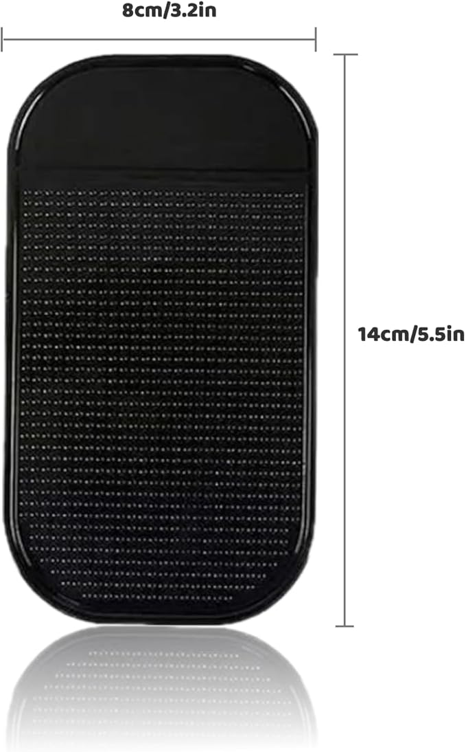Car Dashboard Anti-Slip Mat, 5-Pack Non-Slide Pads for Car Extra Thick Sticky Dash Pad for Radar Detector, Cell Phone, and Car Dash Accessories