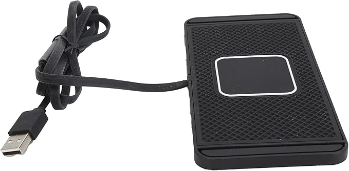 SUNGOOYUE Wireless Car Charger, 15W Fast Charging Pad with Nonslip Silicone Base, Universal Phone Mount Compatible with QiEnabled Devices