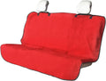 LoyaGour Back Seat Cover for Car Trucks Van SUV,Waterproof Rear Bench Towel Seat Covers for Dogs and Kids,Automotive Backseat Protector (Red)