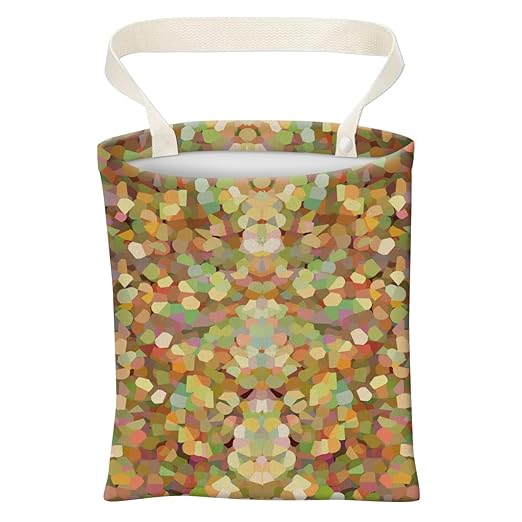 Car Trash Can, Cute Car Trash Bag, Hanging Car Organizer and Storage Bag, Trash Bin for Car Accessories, Vehicle, Travelling, Camping Luxury Gloden Glitter Pattern