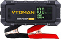 VTOMAN Jump Starter with 100W Bi-Directional Fast Charge, V10 Max Car Battery Jumper Starter Portable (All Gas & 12L Diesel), 12V Auto Jump Box Booster Pack with 3.2" Display for Pickup Trucks & Suvs