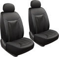 GIANT PANDA Front Seat Cover for Honda, 3D Air Mesh Bucket Car Seat Protectors Custom Fits Honda Civic Accord Pilot CRV HRV Element Passport (Black) 2-Pack