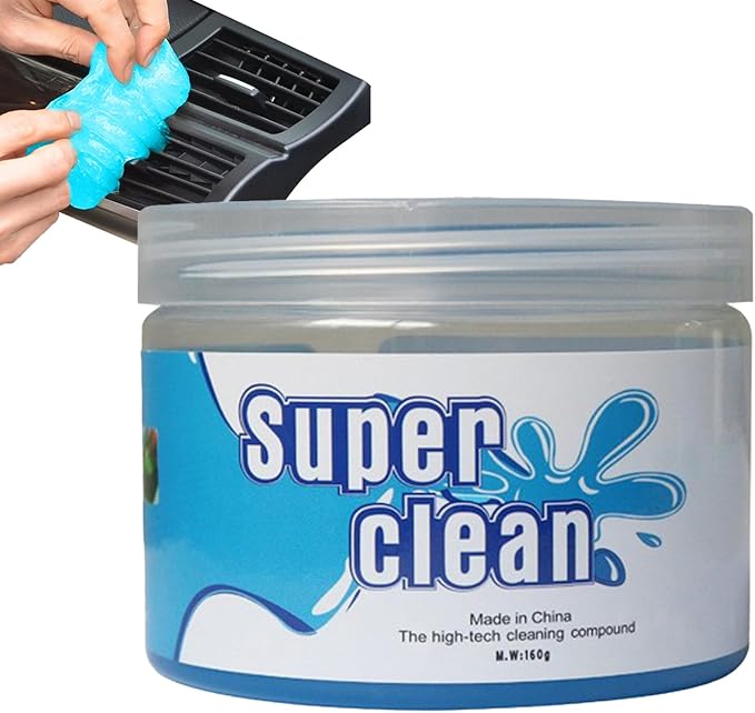 Dust Cleaning Gel - Car Detailing Putty, Interior Cleaner for Car Vents, Dashboard, Air Vents, Keyboard, Laptop | Automotive Cleaning Gel, Car Detailing Tool, Car Interior Cleaner for Home, Office, El