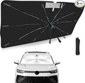 2025 Upgrade Windshield Sun Shade Umbrella Custom Fit for Volkswagen Tiguan 2018-2025 Foldable UV Protection Car Cover, Emergency Rain Shield & Dashboard Protector - Durable Auto Accessory