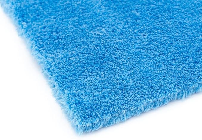 The Rag Company - The Eaglet 500 - Professional Korean 70/30 Blend; Super Plush Microfiber Detailing Towels; Perfect for Wheels, Mirrors, and More; 500GSM; 8inx8in, Blue (10-Pack)