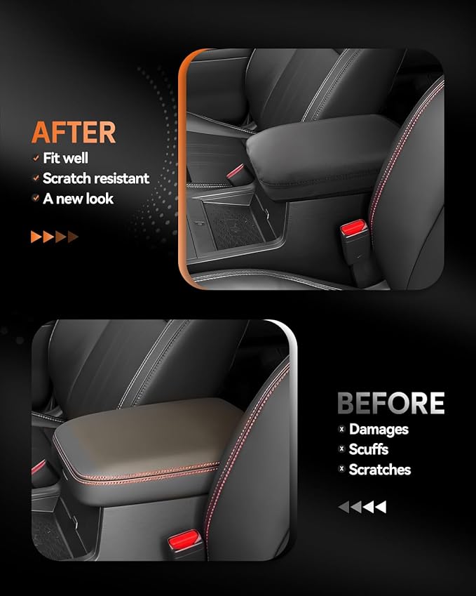 CDEFG for Nissan Frontier 2022-2025 2026 Center Console Cover Armrest Box Cover for Frontier (S, SV, SL, Pro-X, Pro-4X) Accessories Console Arm Rest Protector