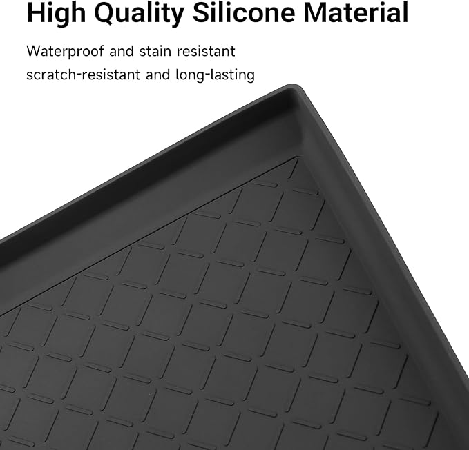 Center Console spot Below Tray Fit for Toyota RAV4 2026 Accessories,XSE GR Sport Hybrid Limited XLE Woodland,Silicone Anti Slip Storage Mat