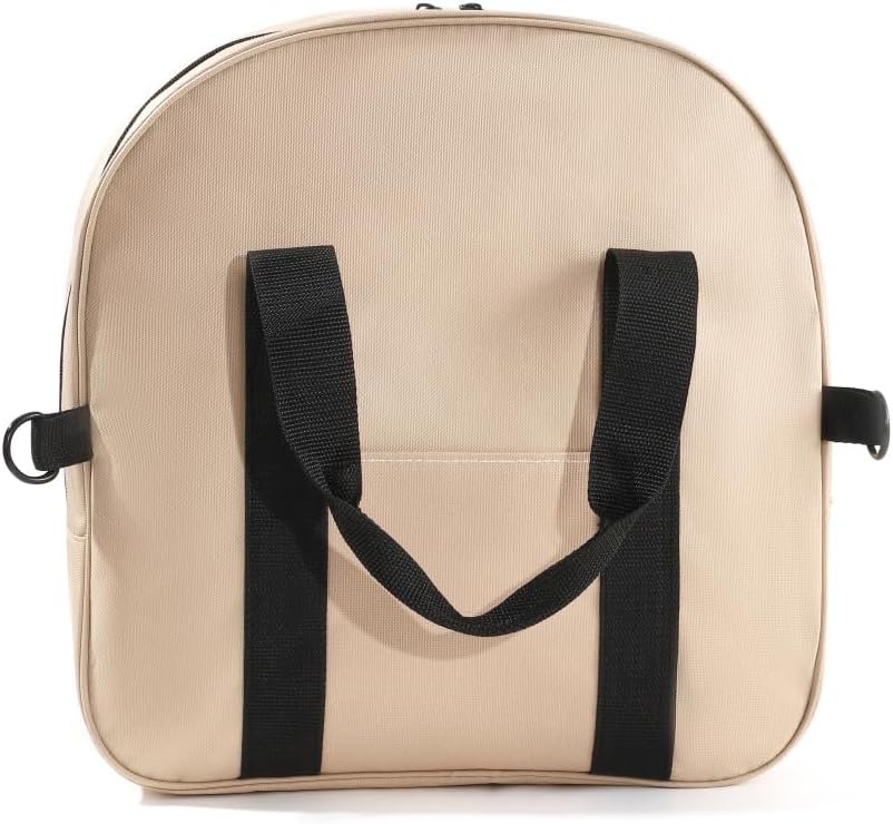 YELAIYEHAO Cable Bag - Jumper Cable Bag - Storage & Organizer for Cables, Cords, and Hoses (Beige, 15.7 X 15.3X 4.3INCH)