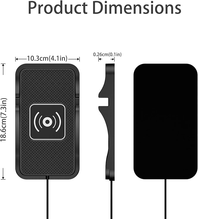 Wireless Car Charger for Kia K4 2025, Charging Station 2-in-1, Wireless Charging Stand Phone, Magnetic Wireless Charger,1M-USB