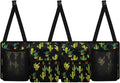 Green Cactus Car Trunk Organizer for SUV Back Seat Hanging Organizer with Elastic Net Collapsible Cargo Storage Bag Car Interior Accessories