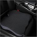 Car Seat Cushion, Auto Gel Infused Memory Foam Cushion for Driver Comfortable Driving Hip Pressure Relief Office Chair, Universal for Vehicles and Office Chairs (Black/Gray)