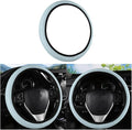 Car Steering Wheel Cover, Ice Silk Elastic Anti Slip Vehicle Protector, Breathable Easy Carry Automotive Interior Protective Wrap Accessories, Universal for SUV, Sedan, Truck (Sky Blue)