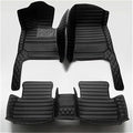 Custom Car Mats All Weather Fit Automotive Floor Mats PU Leather Protector Mat for Most Sedan, SUV, Truck Floor Mats (All with Black)