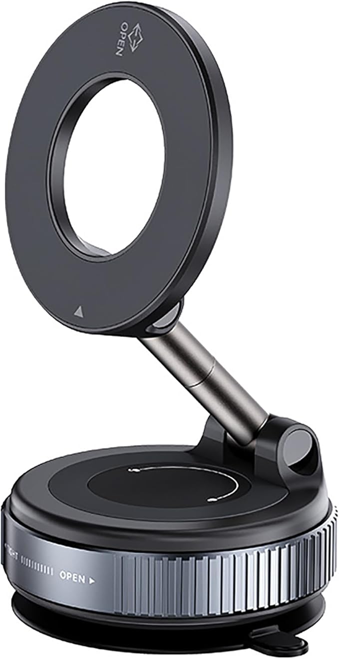 Songhak Magnetic Phone Holder for Car, 360° Foldable Car Phone Mount, Strong Magnet Car Accessories for Dashboard, Compatible with iPhone, Samsung, and All Smart Phones