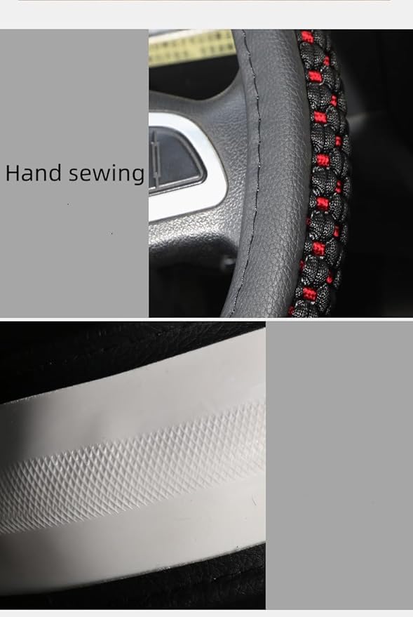 15“16”17“18”19“20 Inch Ice Silk Ventilation Multi-Style Comfy Grip Steering Wheel Cover for Truck, Bus, Big Rig Trucker,SUV， Anti-Slip Design 15-20 Inch (Brown, 18 inch)