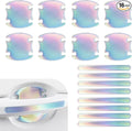 Car Door Handle Protector, Car Door Bowl Anti-Scratch Protective Sticker for, Waterproof Self-adhesive Personalized Carbon Fiber Decoration, Suitable for Most Car Accessories (Multicolored)