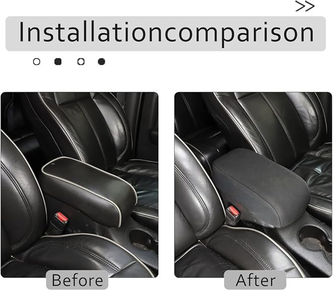 PIUGILH Center Console Armrest Soft Pad Protector Cover for Hummer H3 2005-2009,Cloth Fabric Car Armrest Cushion