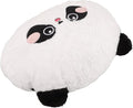 Lumbar Support Pillow for Car Seat Cushion with Cartoon Panda Cover, Plush Back Rest for Driver and Office Chair, Soft Airplane Neck Pillow for Lower Back Relief