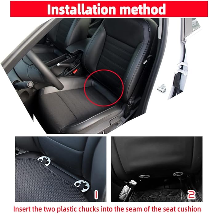 Extra Large 19.5" Car Seat Cushion for CCar Seat Driver Long Sitting,Breathable Comfort Car Cushion,Anti Slip CCar Seat Protector for Driving Travel 1Pcs