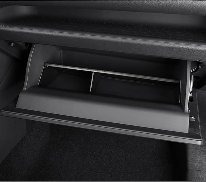 x xotic tech Glove Box Organizer Compatible with Toyota RAV4 2025 2024 2023 2022 2021 2020 2019, Insert Glove Compartment Dividers ABS Interior Center Console Storage Holder Tray Accessories