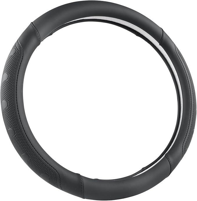 GIANT PANDA Car Steering Wheel Cover for Ford - F150 F250 F350 Expedition, (15.5-16 inches - Black)