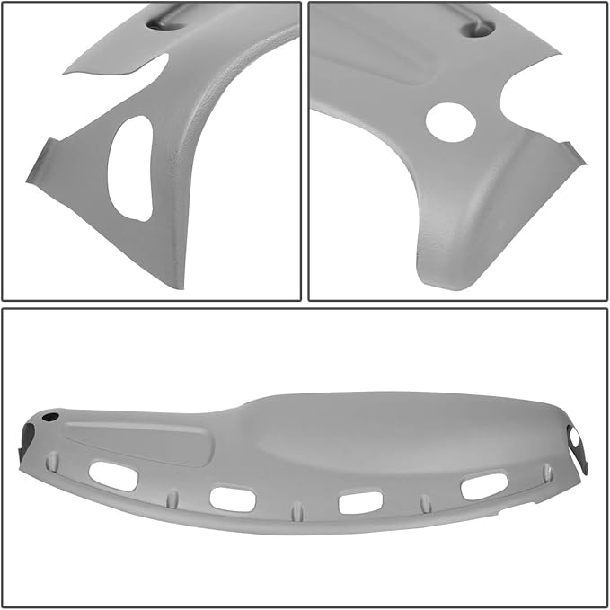 DNA MOTORING Dashboard Cover Cap Overlay + Instrument Bezel Replacement Compatible with 98-01 Ram 1500 Pickup / 98-02 Ram 2500 3500 Pickup, ZTL-Y-0090