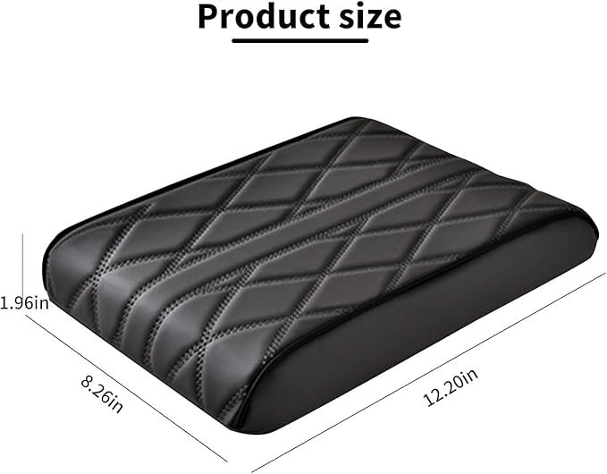 Car Armrest Cushion for Nissan Murano III (Z52) 2015-2017 2018 2020 2021 2022 2023, Car Armrest Pad Soft Leather Car Center Console Cover Car Interior Accessories,B-Brown