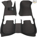 Floor Mats for Cars, All-Weather Mats, Waterproof Trim-to Fit Automotive Floor Mats for 99.9% Cars Sedan Trucks SUV, Custom Floor Liner Car Accessories (Black Red)