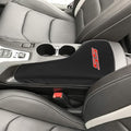 BOYOUS Armrest Cover Center Console Pad Full Protection Console Leather Arm Rest Interior Accessories Fit for Chevrolet Camaro 2016-2024-Black Stitches
