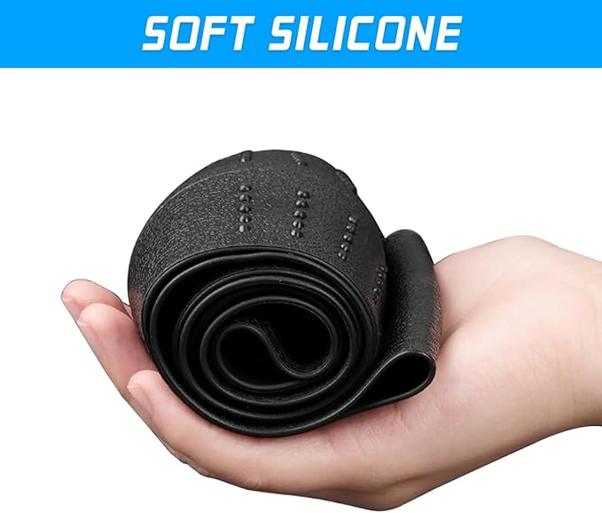 BESULEN Car Steering Wheel Cover, Anti-Slip Silicone Vehicle Steer Wheel Protector, Automotive Interior Steering Wheel Protective Guard Accessories, Universal Fit for Most Car Models (Black)