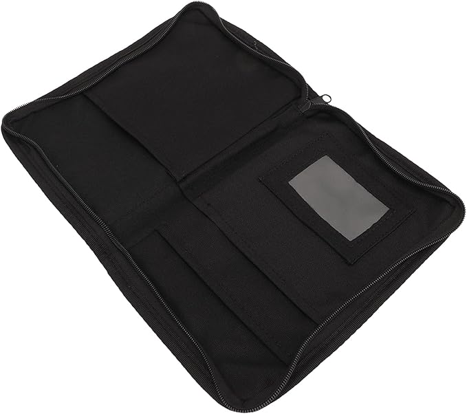 KIMISS Glove Box Folder, Car Glove Compartment Organizer Multifunctional Portable Document Holder Universal Car Stylish Zipped Design 6 Pockets