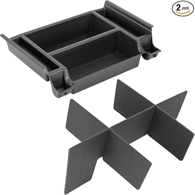 Vehicle OCD - Center Console Divider and Tray Organizer for Toyota Tundra (2022-2026) / Sequoia (2023-2026) – Made in USA - NOT compatible with center console safe - SLX513