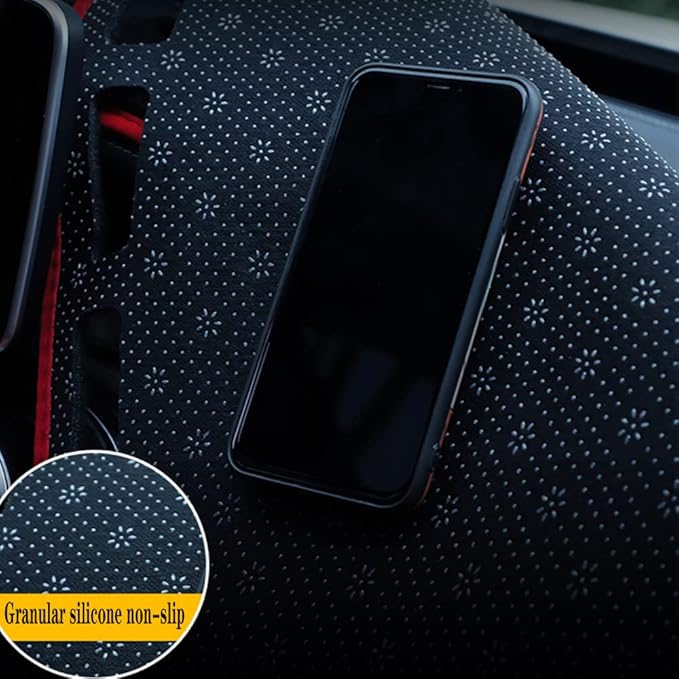 Dashboard Cover for 2014-2020 HR-V,Polyester Dash Covers mat,Car Dash Board Protecter Cover,Interior Dash Covers Pads,Red