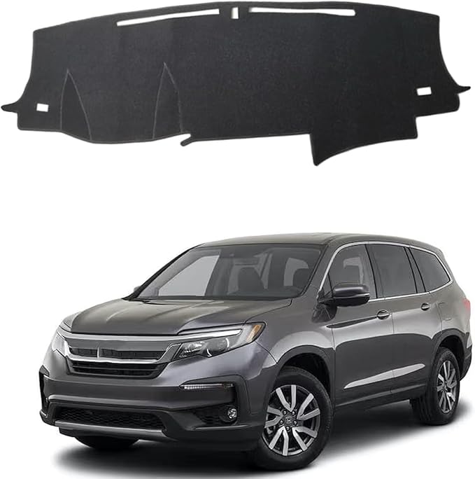 Dashboard Mat Cover for Honda Pilot 16-22/Pasport 19-25/Ridgeline 17-25 Nonslip Center Console Sunshield Glare UV Rays Protector Accessories