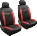 GIANT PANDA Front Seat Cover for Nissan, 3D Air Mesh Car Seat Covers Custom Fit Nissan Altima Rogue Sentra Versa Kicks Frontier Murano Pathfinder Maxima (2-Pack Red)