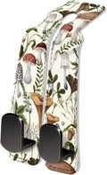 AXRQLSU PU Leather Car Seat Hook, Storage Headrest Hanger, Cute Car Backseat Organizer, Car Hooks for Purses and Bags Mushroom Forest Pattern