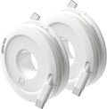 Side Winder Mini and Max Headphone, Earbud and Charging Cable Winder and Organizer Perfect for Wrapping Earbuds and Cords for Travel and Organization 2-Pack (White, Max)