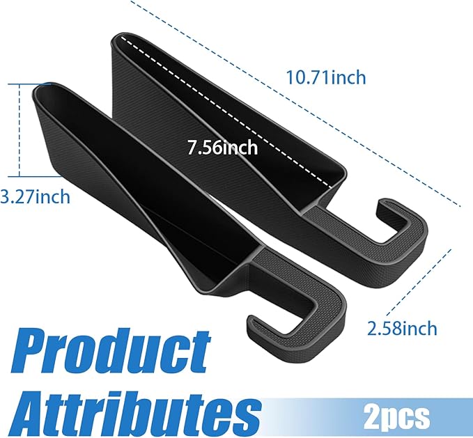 2026 Upgraded Short Car Seat Gap Filler Organizer with Storage Space,2PCS Car Seat Side Gap Filler for Storing Cell Phones,Keys,Cards,Cars Gaps Seats Fillers for Smaller Seats Gaps