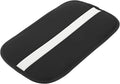 Car Armrest Cushion Pad Non-slip 12.20"x7.48" Seat Box Cover Protector Microfiber Leather Black,White Center Console Lid