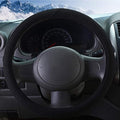 ZHOL Steering Wheel Cover Universal 15 inch Microfiber Breathable Ice Silk Steering Wheel Covers Anti-Slip Car Interior Accessories for Women Men, Warm in Winter and Cool in Summer, Black