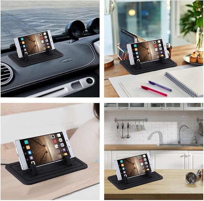 Keenso Silicone Car Phone Holder Pad Mat Dashboard Antislip Stand Cell Phone Mount Holder Dash Adjustable for Smartphone Table