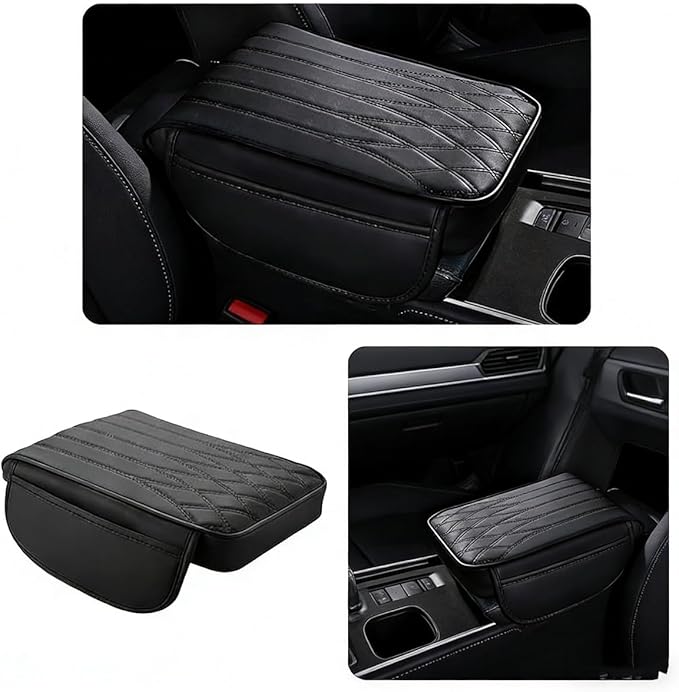 Car Center Console Cover for Jeep Cherokee Trailhawk (2018–2023), Slow Rebound Middle Armrest Seat Box Cover Protector Strong Support Cushion Pad,A/32 * 17 * 5cm