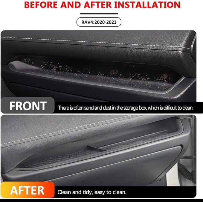 TPXSIUE for 2023 RAV4 Passenger Storage Organizer Mat Glove Box Insert Tray Anti Slip Mat Compatible with Toyota RAV4 2024 2023 2022 2021 2020 2019 Accessories (Passenger Anti Slip Mat)